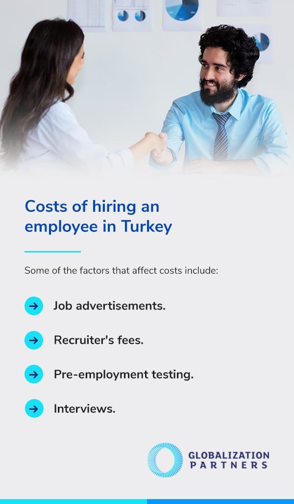 Costs of hiring an employee in Turkey