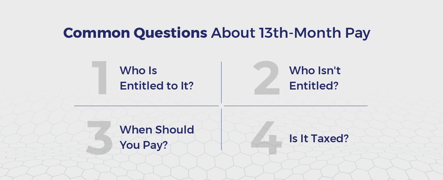 Common Questions About 13th-Month Pay