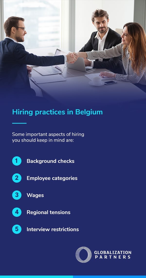 Hiring practices in Belgium