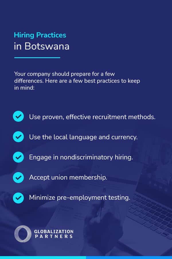 Hiring practices in Botswana