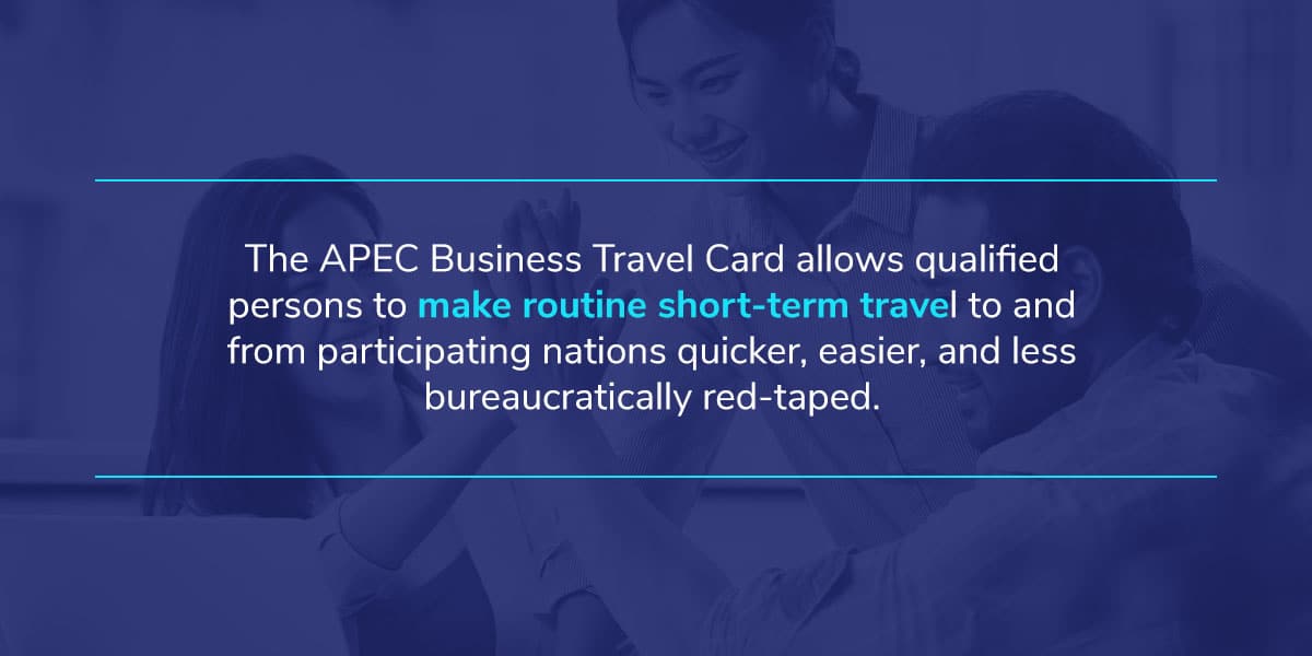 what is the apec business travel card