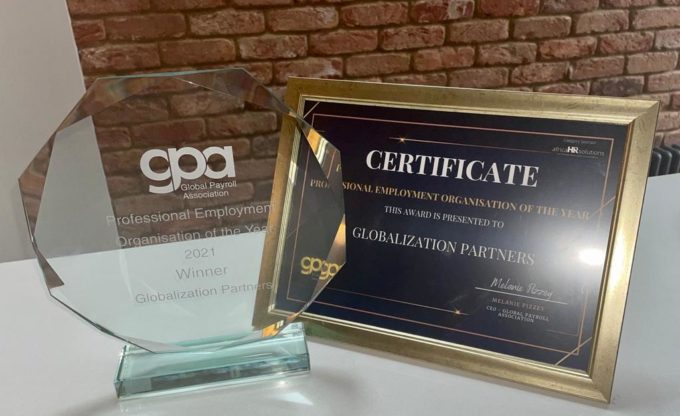 Globalization Partners Wins PEO of the Year 2021 at the Global Payroll Association Awards