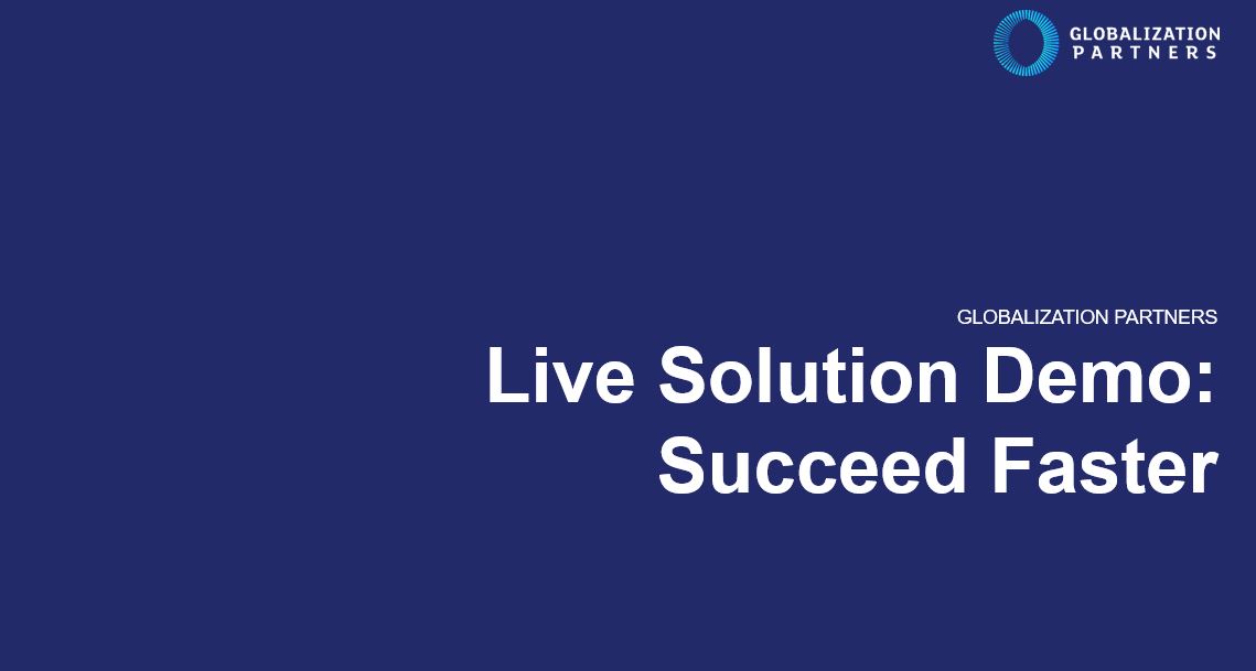 succeed faster live solution demo - presentation title slide