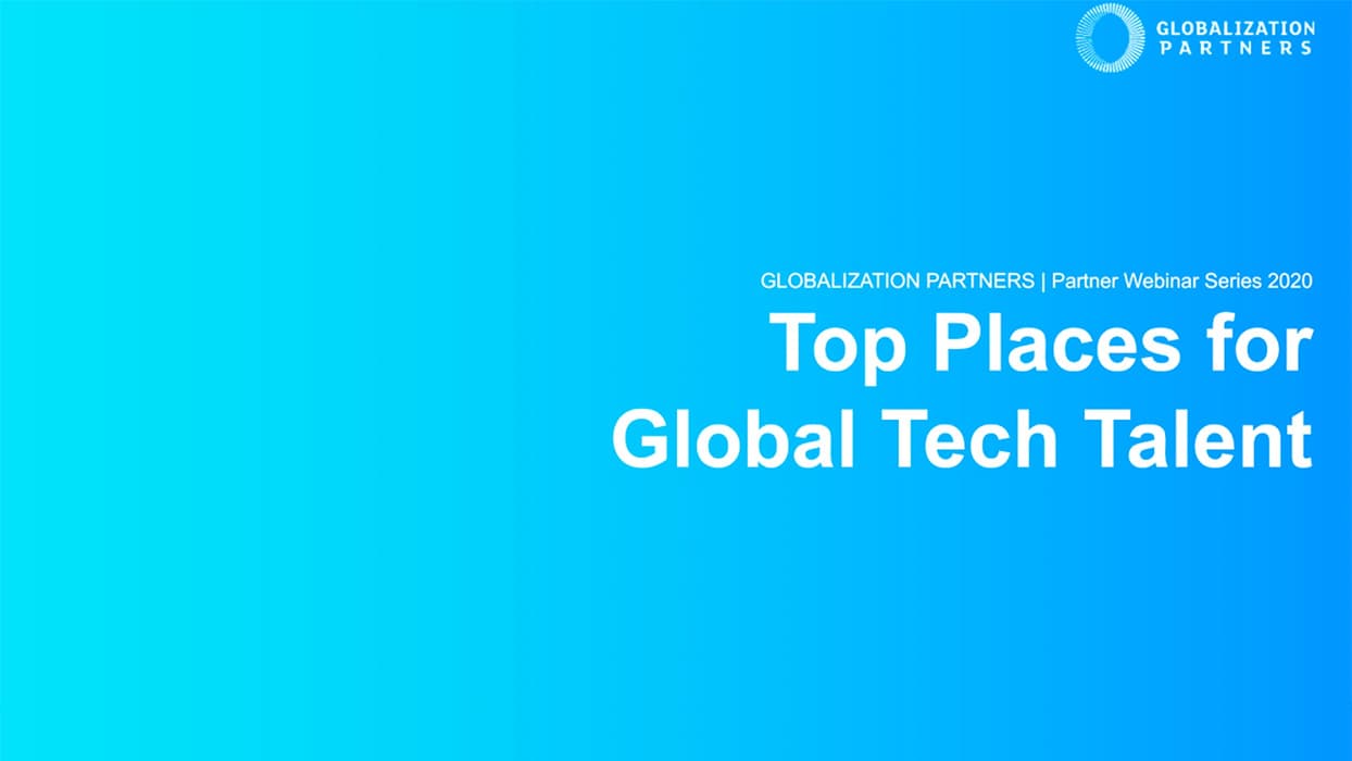 top places for global tech talent - webinar title page