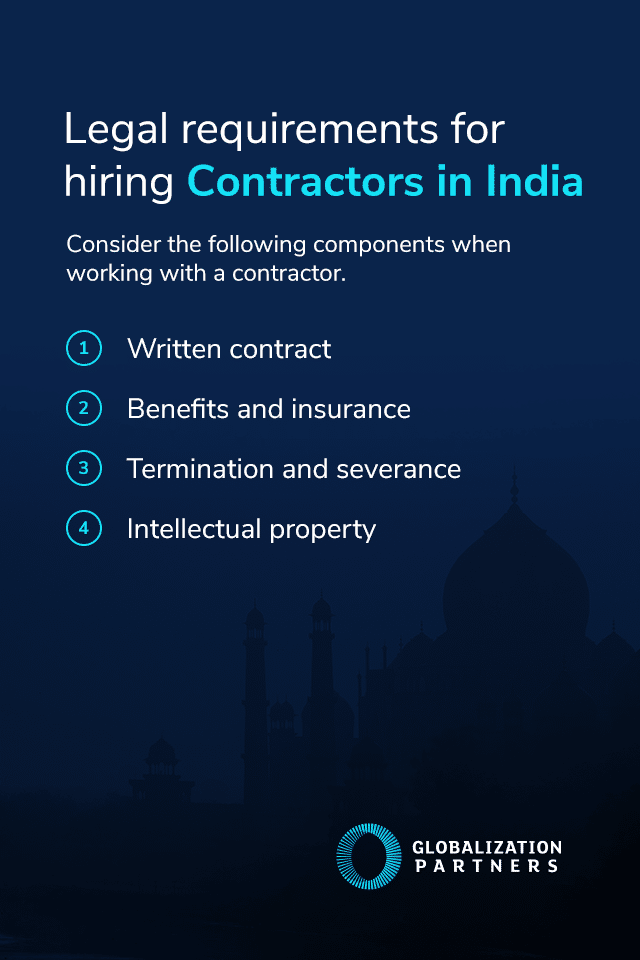 Legal requirements for hiring contractors in India