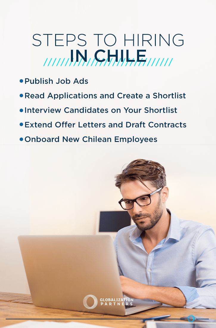Steps to hire employees in Chile