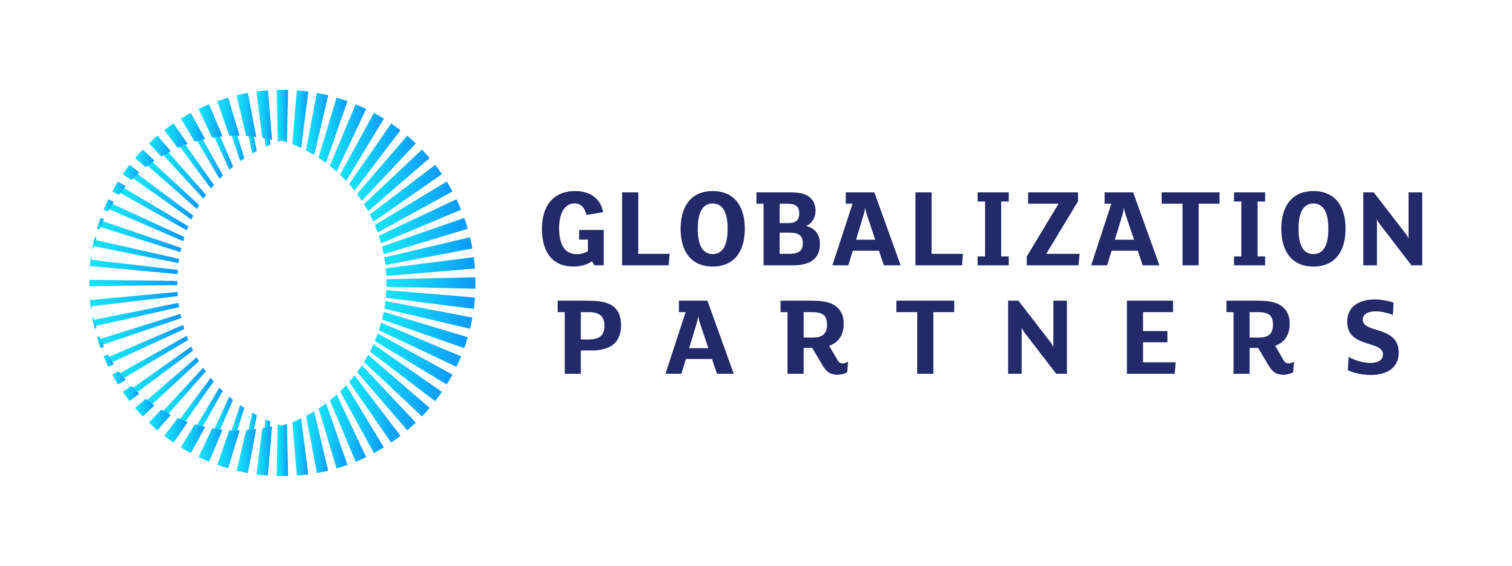 Globalization Partners Logo Horizontal Blue